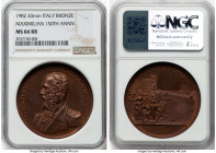 "Maximilian 150th Anniversary" bronze Medal 1982 MS66 Red and Brown NGC, 43mm. By Teruggi. HID09801242017 © 2025 Heritage Auctions | All Rights Reserv...