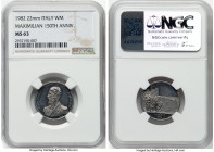 "Maximilian 150th Anniversary" white metal Medal 1982 MS63 NGC, 22mm. By Teruggi. HID09801242017 © 2025 Heritage Auctions | All Rights Reserved www.HA...