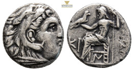 Kings of Macedon, Antigonos I Monophthalmos AR Drachm. (3.95g, 16.9mm) Struck as Strategos or king of Asia, in the name and types of Alexander III. La...