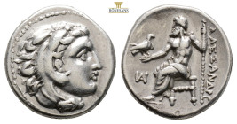 Kings of Macedon, Alexander III 'the Great' AR Drachm. (4.22g, 16.4mm) Struck under Philoxenos. Miletos, circa 325-323 BC. Head of Herakles to right, ...