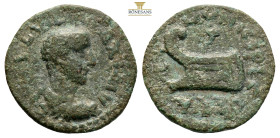 Thrace, Coela. Maximus AD.235-238. AE (2.95g, 18.8mm). (IVL VE) MAXIMVS. Bust of Maximus right / AEL MVNCIPI COELA, prow left, cornucopiae above. RPC ...