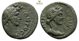 Mysia, Germe. Pseudo-autonomous. AD 117-192. AE (2.28g, 15.5mm). IEΡA CYNKΛHTOC. Bare-headed, draped bust of the Senate right. / ΓEΡMHNΩN. Laureate, d...