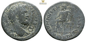 Mysia, Hadrianaea. Septimius Severus, AD 193-211. Diassarion AE (5.53g, 24.2mm). Menophanes, archon. AYT KAI Λ CЄΠΤ CЄΟΥΗΡOC ΠЄ Laureate head of Septi...