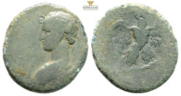 Lydia, Thyateira. Pseudo-autonomous. Time of the Antonines, AD 138-192. AE. (6.04g, 22.7mm) ΒΟΡƐΙΤΗΝΗ. Draped bust of Artemis Boreitene, left; having ...