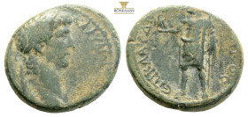 Phrygia, Aezanis. Claudius AD. 41-54 . AE (4.94g, 18.7mm) Klaudios Hierax, magistrate. 4,3 g. 20,7 mm. KΛAYΔION KAICAPA AIZANITAI. Laureate head right...