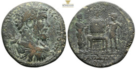 Phrygia, Laodicea ad Lycum. Septimius Severus AD 193-211 AE (24.65g, 36.1mm) AV K Λ CЄΠ CЄOVHPO. Laurel-clad, draped, and armored bust right. [...] / ...