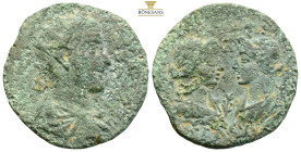 Cilicia, Seleucia ad Calycadnus, Gallienus AD 253-268, AE hexassarion (16.21g, 32.7mm) ΑY Κ ΓΑ ΙΟ[YΛΙ ΤΡЄ] - ΒΩ ΓΑΛΛΟ[Ϲ], radiate, draped and cuirasse...