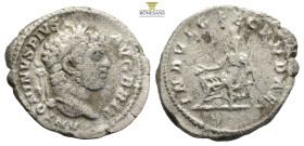 Caracalla AR Denarius. Rome, AD 210-213. (2.95g, 20.3mm)ANTONINVS PIVS AVG BRIT, laureate head to right / INDVLG FECVNDAE, Julia Domna seated to left ...