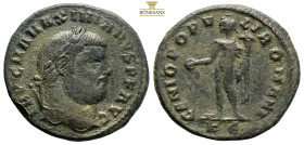 Maximianus I Herculius AD 285-310 AE Follis. (7.91g, 27.2mm) Cyzicus. IMP C M A MAXIMIANVS P F AVG. Kopf mit Lorbeerkranz rechts. GENIO POPVLI ROMANI ...