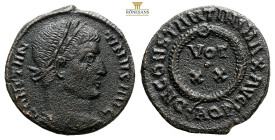 Constantine I 'the Great' Aquileia, AE Follis. AD 321. (3.06g, 17.8mm) CONSTANTINVS AVG, laureate head to right / D N CONSTANTINI MAX AVG, laurel wrea...