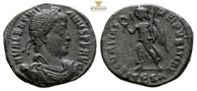 Valentinian I Thessalonica. AE Follis. AD 364-375. (2.72g, 18.6mm) D N VALENTINI-ANVS P F AVG Pearl-diademed, draped and cuirassed bust of Valentinian...