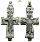 Bronze Middle Byzantine pendant cross reliquary c. AD 10th–12th centuries. (50.80g, 62mm)