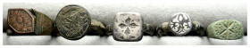 Lot of 5 unclassified rings See picture.