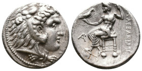 PTOLEMAIC KINGS of EGYPT. Ptolemy I Soter. As satrap, 323-305 BC. AR Tetradrachm . In the name and types of Alexander III of Macedon. Arados mint. Str...