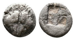 Lesbos. Uncertain mint circa 550-500 BC. 1/6 Stater AR confronted heads of boars Rev: Quadripartite incuse square. Condition: Very Fine

Weight: 1,1...