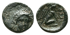 TROAS. Gergis. Ae (4th century BC). Obv: Laureate head of Sibyl Herophile facing slightly right. Rev: ΓΕΡ. Sphinx seated right. Condition: Very Fine
...