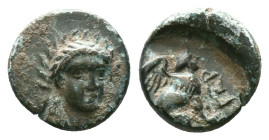 TROAS. Gergis. Ae (4th century BC). Obv: Laureate head of Sibyl Herophile facing slightly right. Rev: ΓΕΡ. Sphinx seated right. Condition: Very Fine
...