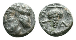 AEOLIS. Temnos. Ae (3rd century BC). Obv: Head of Dionysos left, wearing ivy wreath. Rev: T - A. Grape bunch on vine. Condition: Very Fine

Weight: ...