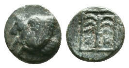 TROAS. Skepsis. Ae (4th century BC). Obv: Rhyton with forepart of Pegasos left. Rev: Σ - Κ. Fir tree within linear square border. Condition: Very Fine...
