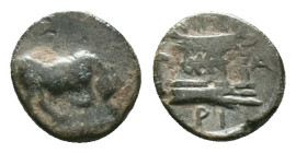 Greek Coins. 4th - 3rd century B.C. AE Reference: Condition: Very Fine

Weight:0,67 gr. Diameter:8,9 mm