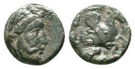 MYSIA, Adramytion. 4th century BC. Æ . Laureate head of Zeus right / Forepart of Pegasos right; grain ear below. Condition: Very Fine

Weight: 1,57 ...