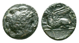 Greek Coins. 4th - 3rd century B.C. AE Reference: Condition: Very Fine

Weight: 1,33 gr. Diameter: 10,0 mm