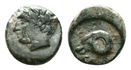 TROAS. Gargara. Ae (4th century BC). Obv: Laureate head of Apollo left. Rev: ΓAP. Head of ram left within incuse circle Condition: Very Fine

Weight...