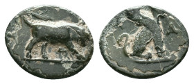 Greek Coins. 4th - 3rd century B.C. AE Reference: Condition: Very Fine

Weight: 1,40 gr. Diameter: 13,3 mm