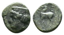 Greek Coins. 4th - 3rd century B.C. AE Reference: Condition: Very Fine

Weight: 1,62 gr. Diameter: 11,0 mm
