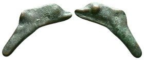 Skythia. Olbia. AE Delfín. 437-410 a.C. (Anokhin-154). Ae. Condition: Very Fine

Weight: 1,70 gr. Diameter: 26,4 mm