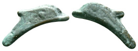 Skythia. Olbia. AE Delfín. 437-410 a.C. (Anokhin-154). Ae. Condition: Very Fine

Weight: 1,24 gr. Diameter: 23,9 mm