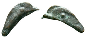 Skythia. Olbia. AE Delfín. 437-410 a.C. (Anokhin-154). Ae. Condition: Very Fine

Weight: 0,89 gr. Diameter: 20,2 mm