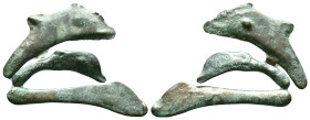 Skythia. Olbia. AE Delfín. 437-410 a.C. (Anokhin-154). Ae. Condition: Very Fine

Weight: 5,02 gr. Diameter: mm