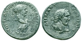 Trajan AR Tetradrachm of Antioch, Seleucis and Pieria. AD 103-111. ΑΥΤΟΚΡ ΚΑΙС ΝЄΡ ΤΡΑΙΑΝΟС СЄΒ ΓЄΡΜ ΔΑΚ, laureate head right, set on eagle standing r...