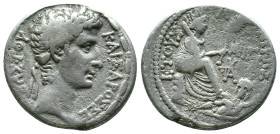 Syria, Seleucis and Pieria. Antiochia ad Orontem. Augustus. 27 B.C.-A.D. 14 AR tetradrach. A.D. 6. KAIΣAPOΣ SE BAΣTOY, Laureate head of Augustus right...