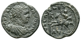 TROAS. Alexandria. Caracalla (198-217). Ae. Obv : M AVREL ANTONIN. Laureate head right. Rev : COL ALEXAN / D AVG. Caracalla on horse rearing left, rai...