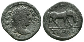 Troas, Alexandria Troas. Caracalla. A.D. 198-217. AE Reference : Condition: Very Fine 

Weight: 7,13 gr. Diameter: 23,3 mm