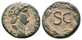 Roman Provincial Nero (54-68). Seleucis and Pieria, Antioch. Æ Reference : "Repatinated" Condition: Very Fine 

Weight: 6,57 gr. Diameter: 19,8 mm