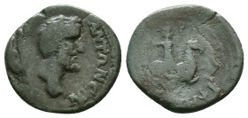 Asia Minor, Uncertain. Antoninus Pius, 138-161 AD. AE. Obv: ΑV ΚΑΙ ΑΝΤΩΝƐΙΝΟϹ. Laureate head of Antoninus Pius, right. Rev: Legend illegible; horseman...