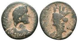 SYRIA. Laodicea. Antoninus Pius (AD 138-161). AE
"Repatinated"
Reference : Condition: Very Fine

Weight: 6,88 gr. Diameter: mm