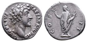 Marcus Aurelius, as Caesar (AD 161-180). AR denarius Reference : Condition: Very Fine 

Weight: 2,91 gr. Diameter: 18,2 mm