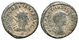 Aurelian and Vabalathus AD 270-275. Antioch Antoninianus Æ Reference : Condition: Very Fine 

Weight: 2,42 gr. Diameter: 19,6 mm