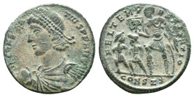 Constantius II, 337 - 361 AD AE Follis Reference : Condition: Very Fine 

Weight: 4,30 gr. Diameter: 21,0 mm