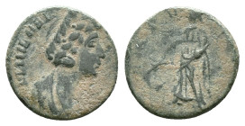 Aelia Flaccilla. Augusta, A.D. 379-386/8. AE Reference : Condition: Very Fine 

Weight: 1,60 gr. Diameter: 13,6 mm