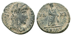 Constantine I, Divus; Died 337 AD, Alexandria, 347-8 AD, Reduced Follis Reference : Condition: Very Fine 

Weight: 1,58 gr. Diameter: 15,0 mm