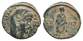 Constantine I, Divus; Died 337 AD, Alexandria, 347-8 AD, Reduced Follis Reference : Condition: Very Fine 

Weight: 1,65 gr. Diameter: 14,9 mm