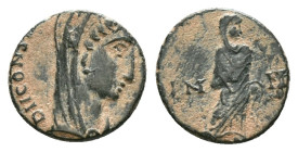 Constantine I, Divus; Died 337 AD, Alexandria, 347-8 AD, Reduced Follis Reference : Condition: Very Fine 

Weight: 1,42 gr. Diameter: 11,6 mm