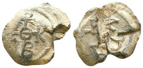 Byzantine Lead Seals. Circa 7th – 12th Century. Reference : Condition: Very Fine 

Weight: 11,1gr. Diameter: 24,2 mm