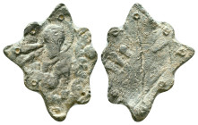 Byzantine Lead Seals. Circa 7th – 12th Century. Reference : Condition: Very Fine 

Weight: 2,77 gr. Diameter: 25,5 mm