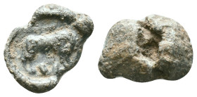 Byzantine Lead Seals. Circa 7th – 12th Century. Reference : Condition: Very Fine 

Weight: 6,20 gr. Diameter: 17,1 mm